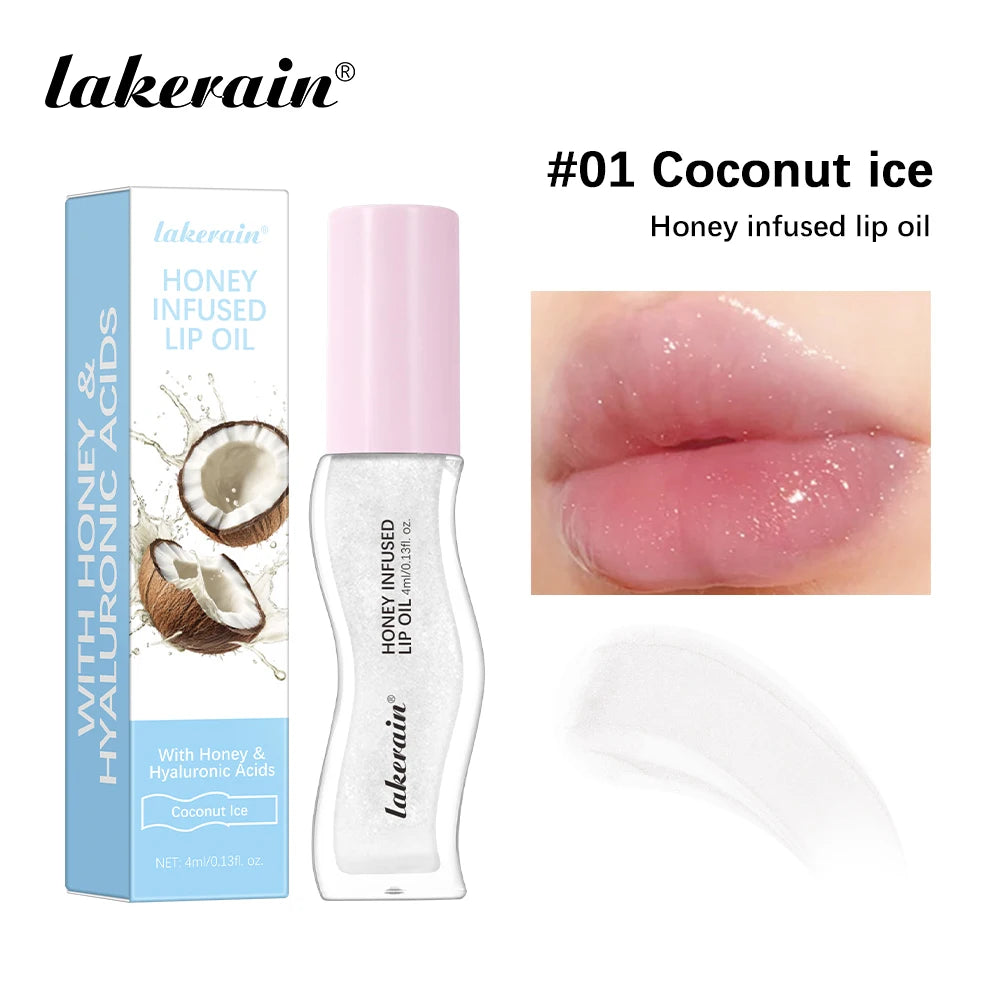 Moisturizing Lip Gloss Oil Nourishes Hydrates Glossy Lips Care Lipstick Plumping Exfoliating Pink Plumping Gloss Oil Makeup