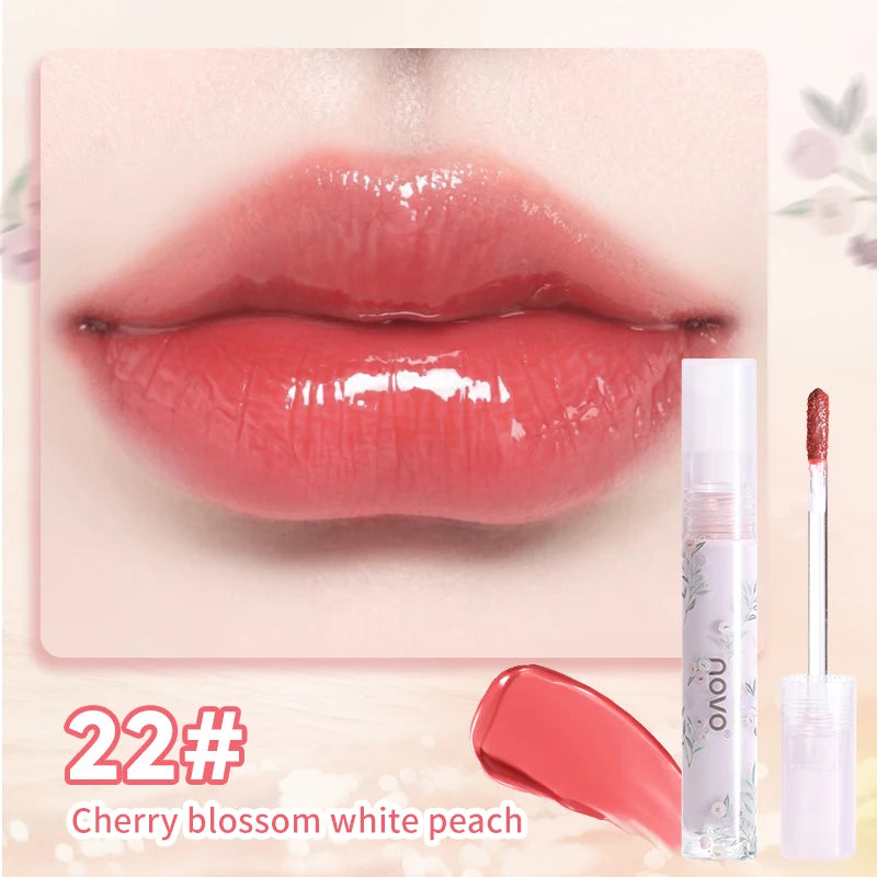 Long-Lasting Moisturizing Lip Gloss,Glossy Finish,Non-Sticky,Not Easy To Fade,Nourishing Tinted Lip Oil With Shea Butter