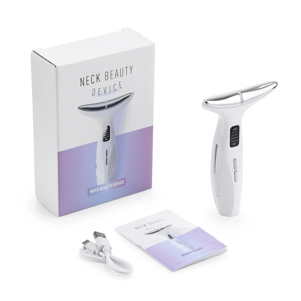 Microcurrent Neck Beauty Device 3 Massage Modes Face Lifting Firming Massage Neck Beauty Instrument Tighten Skin Care Tool
