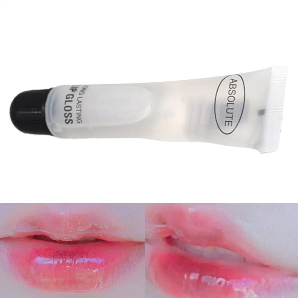 Clear Hydrating Lip Oil in Soft Tube - Moisturizing Treatment to Reduce Lip Lines & Heal Cracked Lips, Non-Sticky 18ML