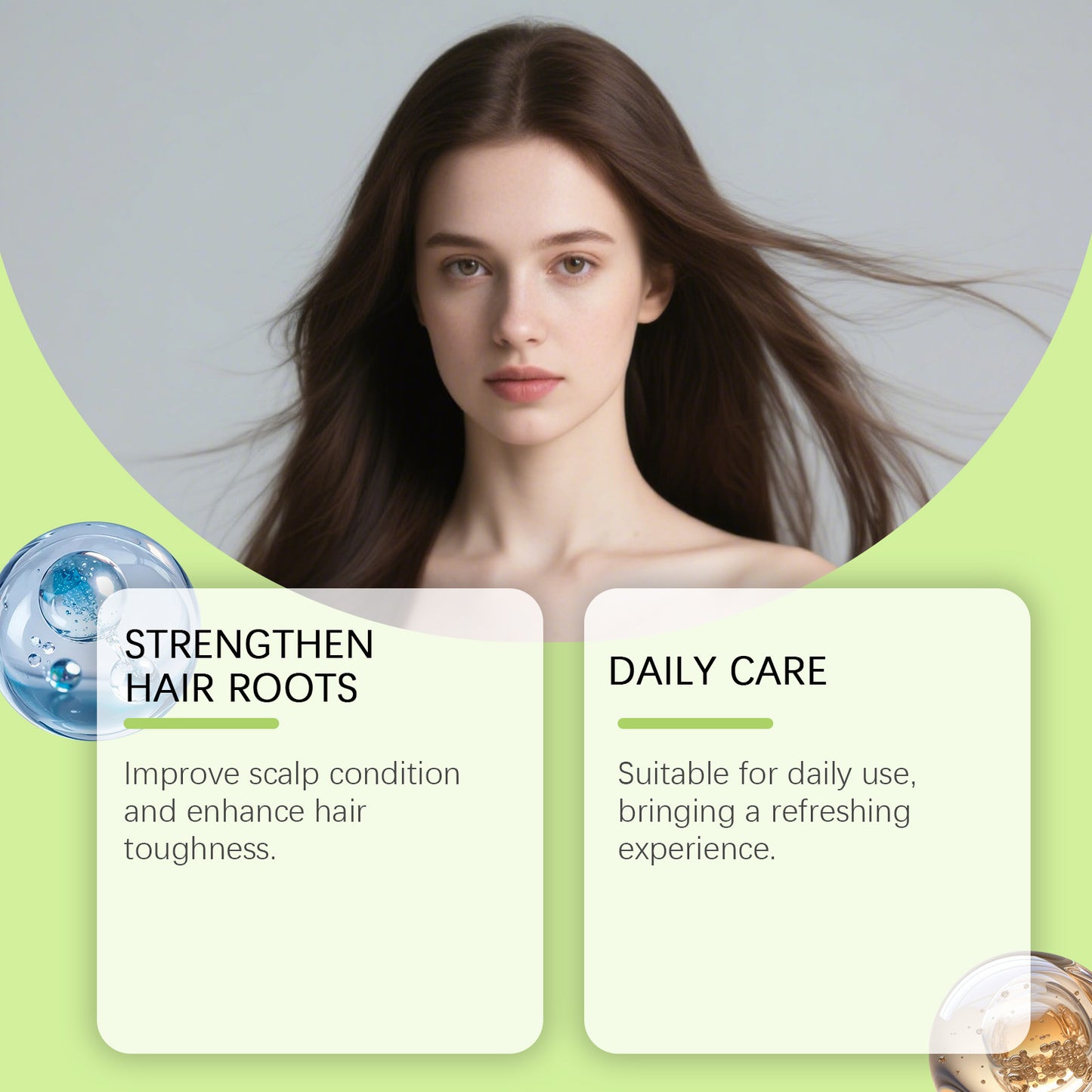 5ML/6 PCS Hair Roller Serum Set Gentle nourishes the scalp and cares for the softening Scalp & Hair care Daily Care Scalp Serum