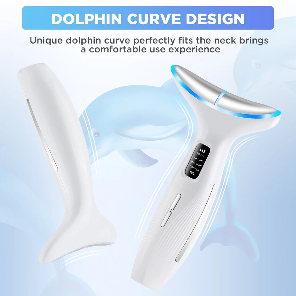 Microcurrent Neck Beauty Device  3 Massage Modes Face Lifting Firming Massage Neck Beauty Instrument Tighten Skin Care Tool