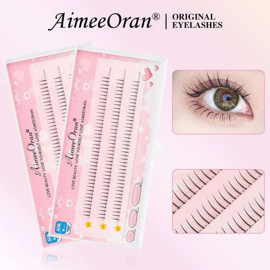 I Shaped Black Lower Eyelash Comic Eye Lashes Natural Bottom Lashes Soft Manga Clusters Lashes for Women Girls
