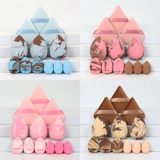 12 Pcs Dual-Color Makeup Sponges, Suitable for Applying Makeup, Setting Makeup, and Refining Details, Suitable for All Skin Types