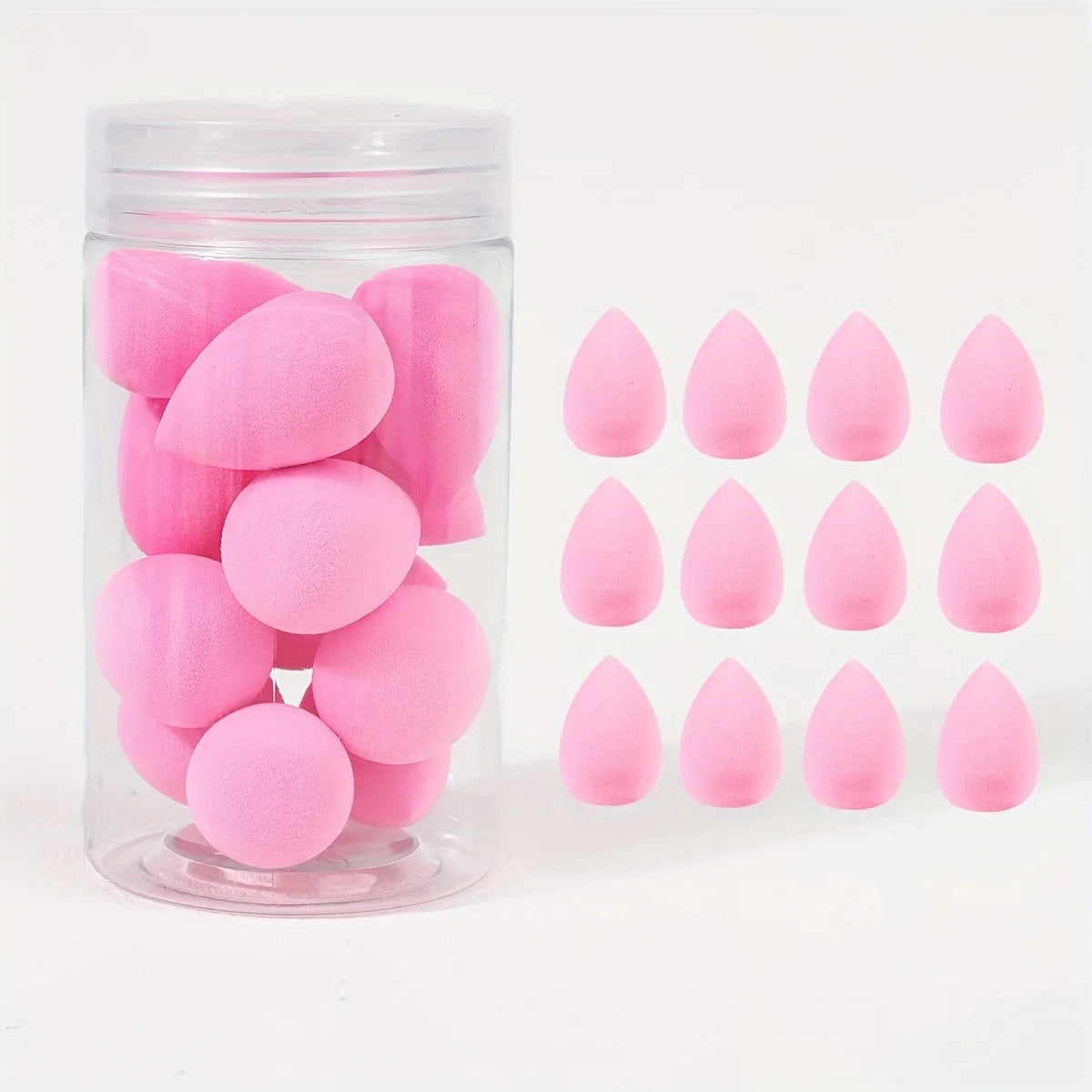 12pcs Mini Makeup Sponges - Soft, Latex-Free Beauty Blenders for Flawless Foundation Application, Wet & Dry Use, Alcohol-Free
