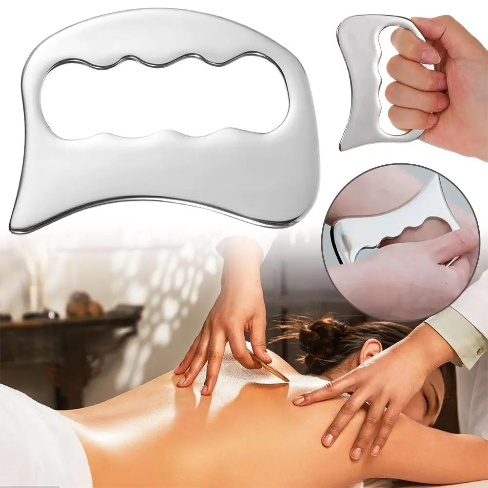 Gua Sha Tool Stainless Steel Muscle Full Body Skin Massage Tool Soft Tissue Myofascial Scraper Stuff Lymphatic Drainage Massager