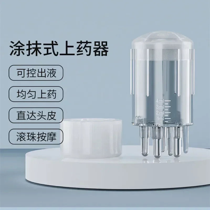 Scalp Liquid Serum Oil Applicator Comb for Hair Scalp Treatment Essential Oil Liquid Guiding Massager Comb Hair Growth Garrafa