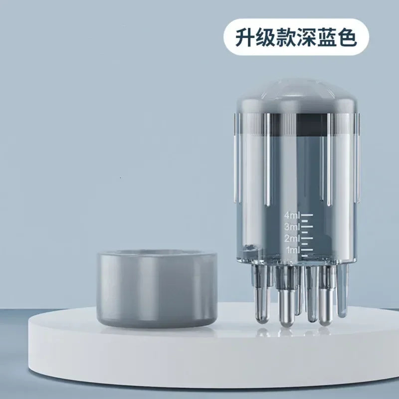 Scalp Liquid Serum Oil Applicator Comb for Hair Scalp Treatment Essential Oil Liquid Guiding Massager Comb Hair Growth Garrafa