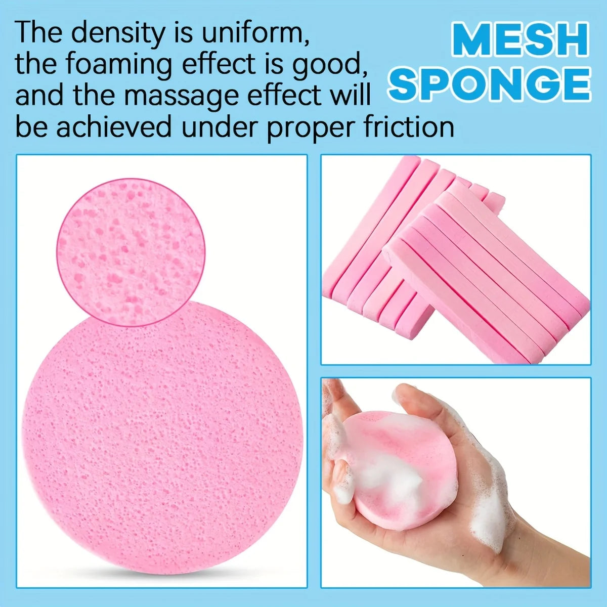 Facial Sponges - 240pcs - Compressed Facial Sponges for Washing The Face, Sponge Pads for Exfoliating Masks, And Makeup Removal.