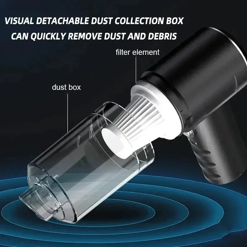 9880000PA Vacuum Cleaner 120W Wireless Super High Power 2-in-1 Wet Dry Dual-use Portable Powerful Suction Vacuum Cleaner For Car