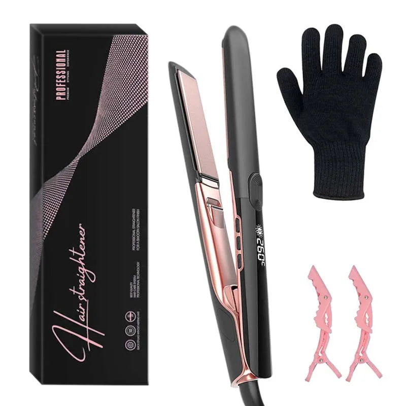 Ionic Hair Straightener Curler Keratin Treatment Hair Flat Irons for Frizzy Hair Recovers Damage Straightening Iron