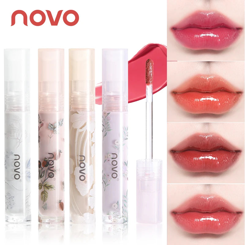 Long-Lasting Moisturizing Lip Gloss,Glossy Finish,Non-Sticky,Not Easy To Fade,Nourishing Tinted Lip Oil With Shea Butter