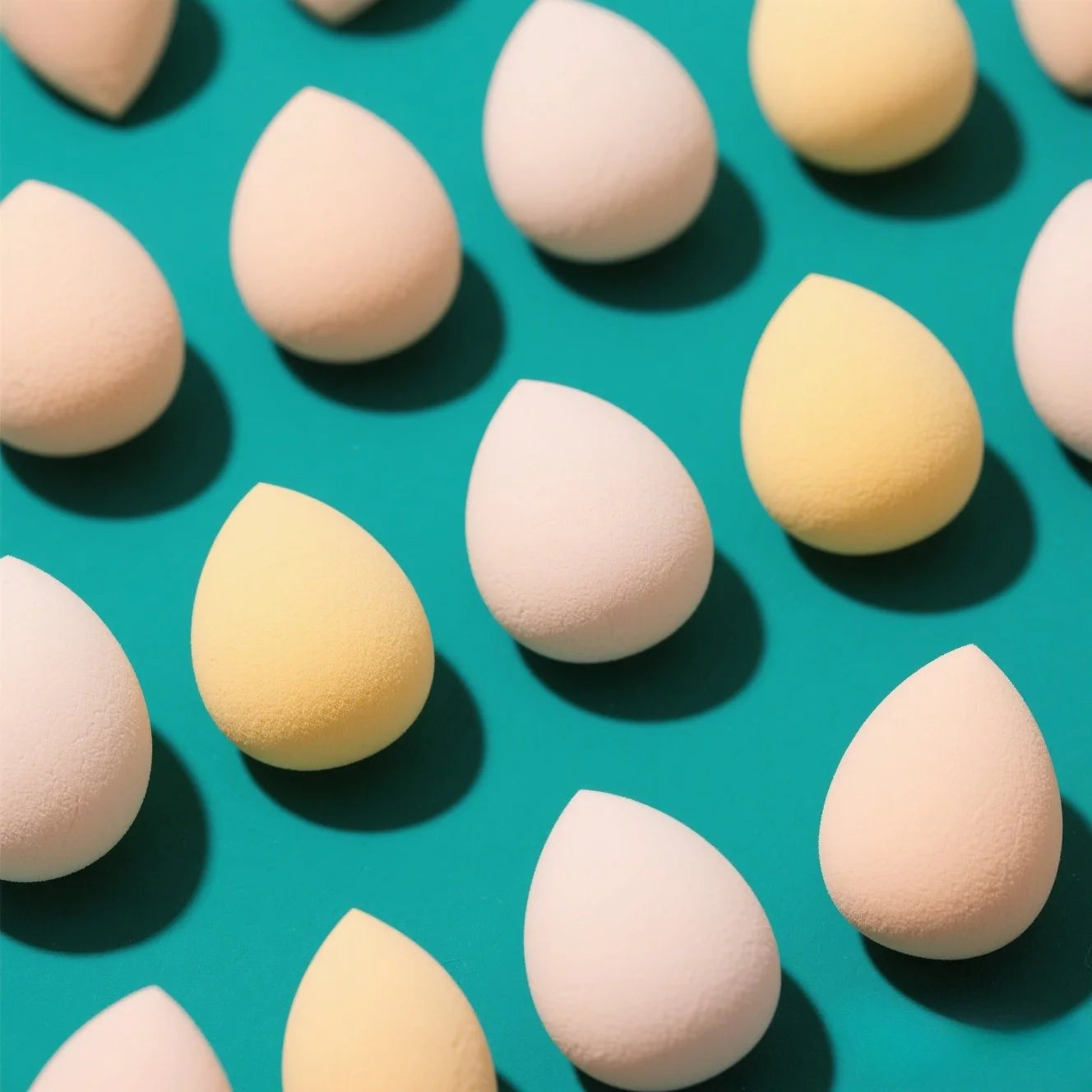 25PCS Professional Makeup Sponges - No Clumping, Saves Foundation! Blending Beauty Sponge for Flawless Liquid/Powder Makeup