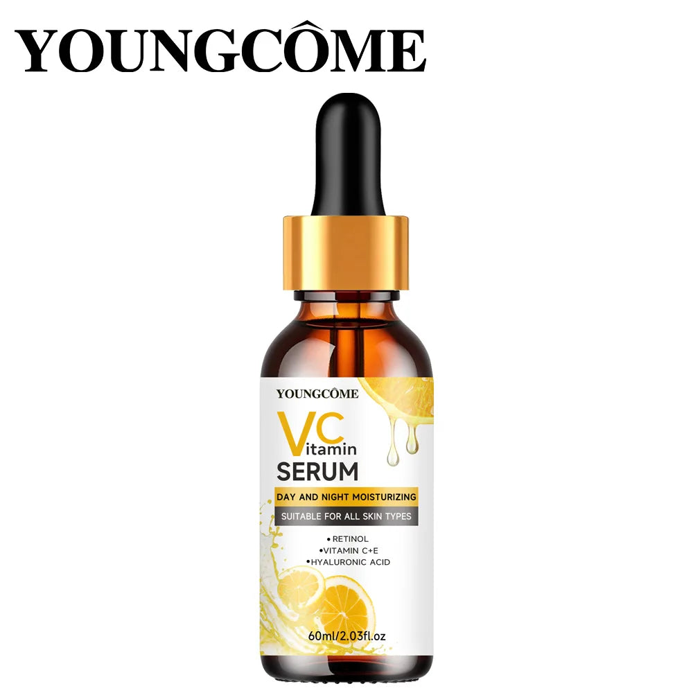 Vitamin C Facial Essence with Hyaluronic Acid - Brightening Moisturizing Repair Serum for Face Care