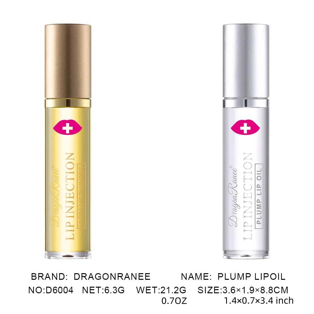 Lip Plumping Oil Moisturizes, Hydrates, and Adds Color as a Base for Lip Care. Glass Lip, Pouty Lips, Glossy Mirror-Like, Gentle, Colorless Lip Oil