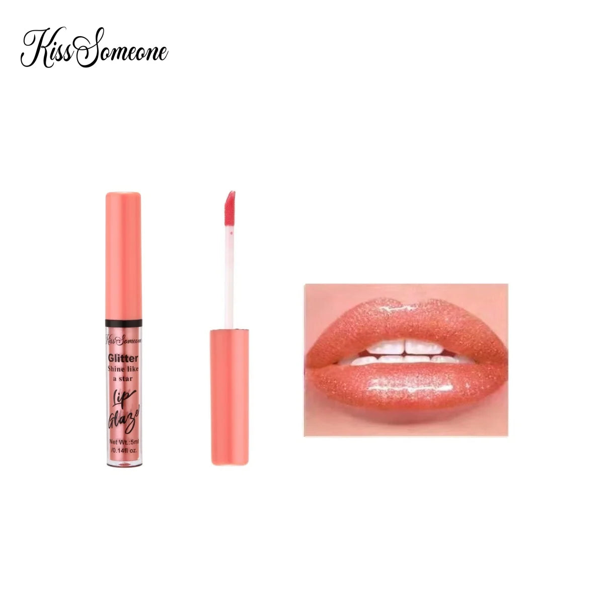 6 sets with shimmering mirror pearl explosion lip gloss lip gloss, lip oil, lip glaze, water gloss, pouting lips, moisturiz