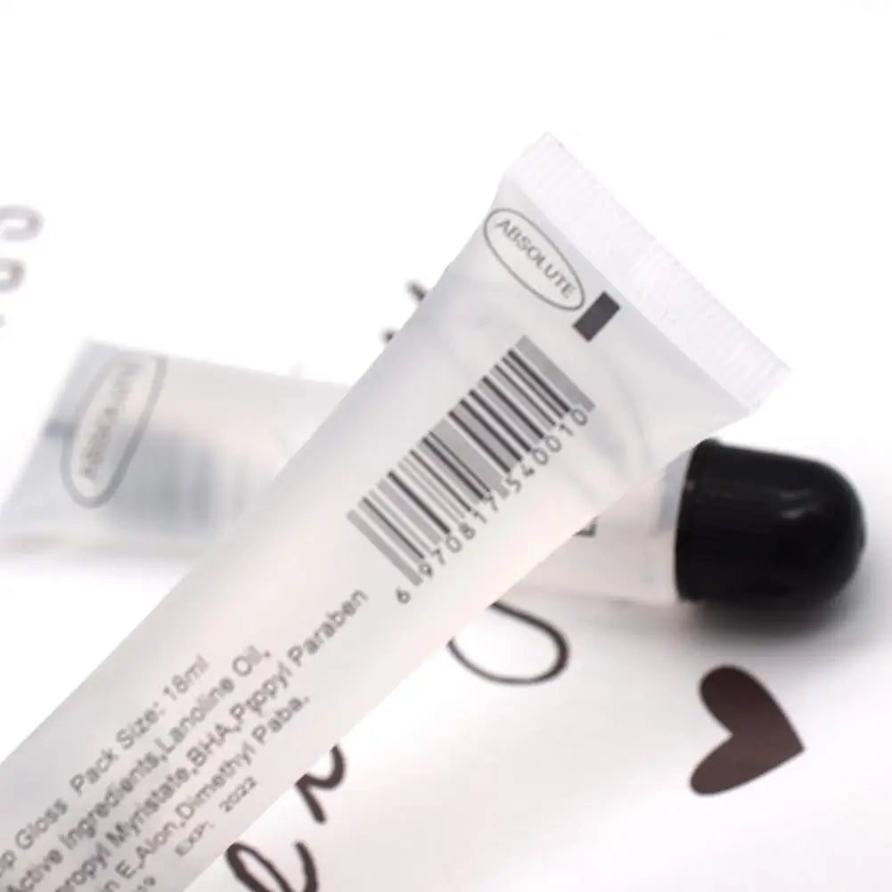 Clear Hydrating Lip Oil in Soft Tube - Moisturizing Treatment to Reduce Lip Lines & Heal Cracked Lips, Non-Sticky 18ML