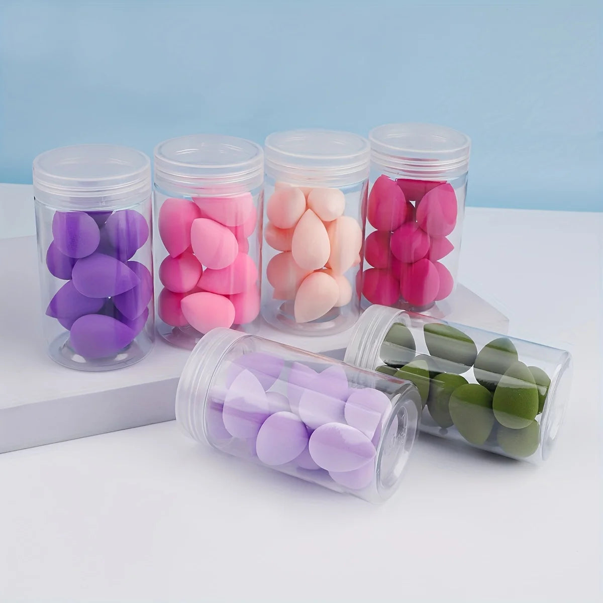 12pcs Mini Makeup Sponges - Soft, Latex-Free Beauty Blenders for Flawless Foundation Application, Wet & Dry Use, Alcohol-Free