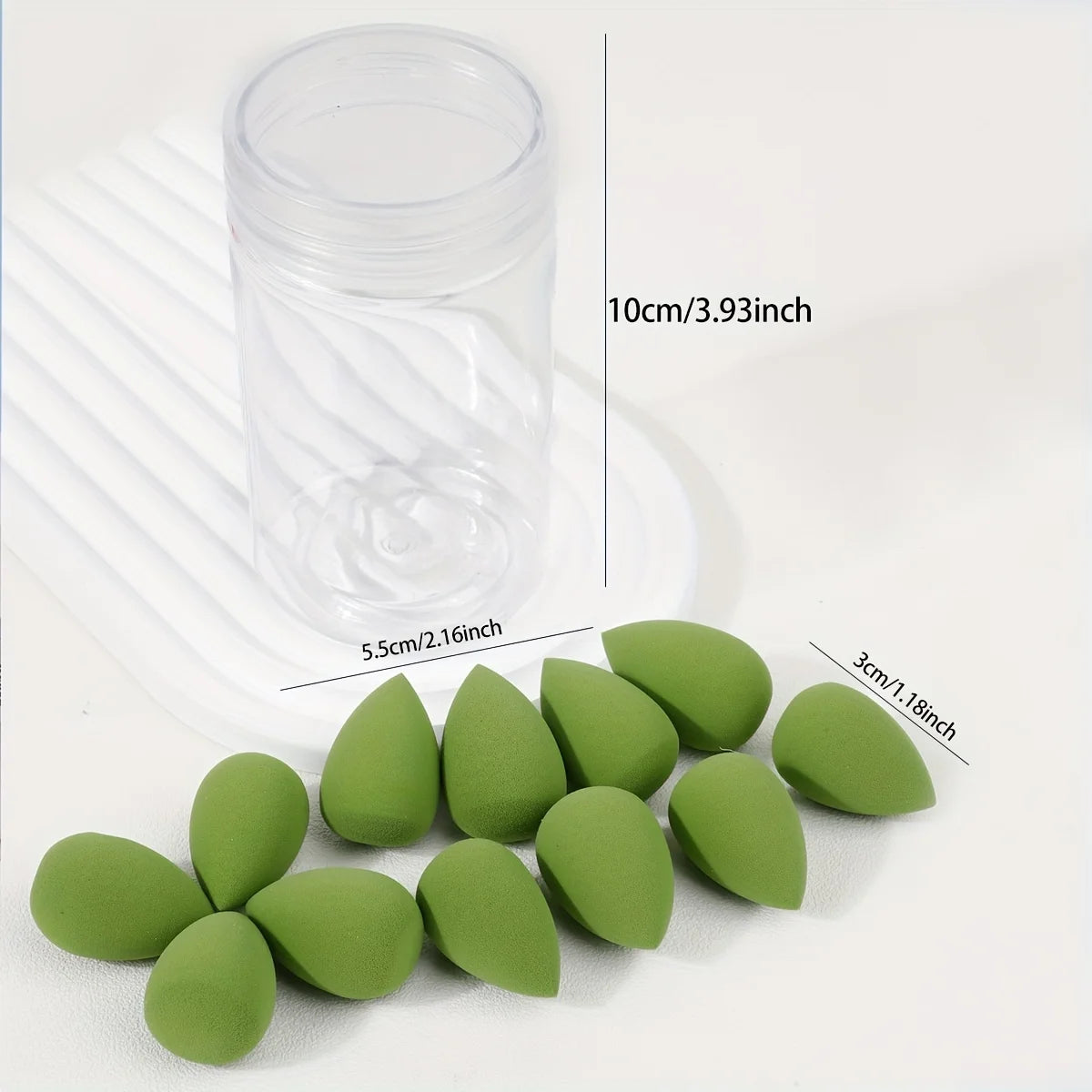 12pcs Mini Makeup Sponges - Soft, Latex-Free Beauty Blenders for Flawless Foundation Application, Wet & Dry Use, Alcohol-Free