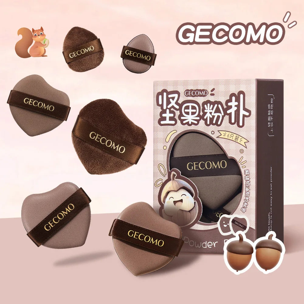 Soft Makeup Sponges 6pcs Flocking Blender Puff Beauty Tool For Face Foundation Cosmetics Blending Sponges Set