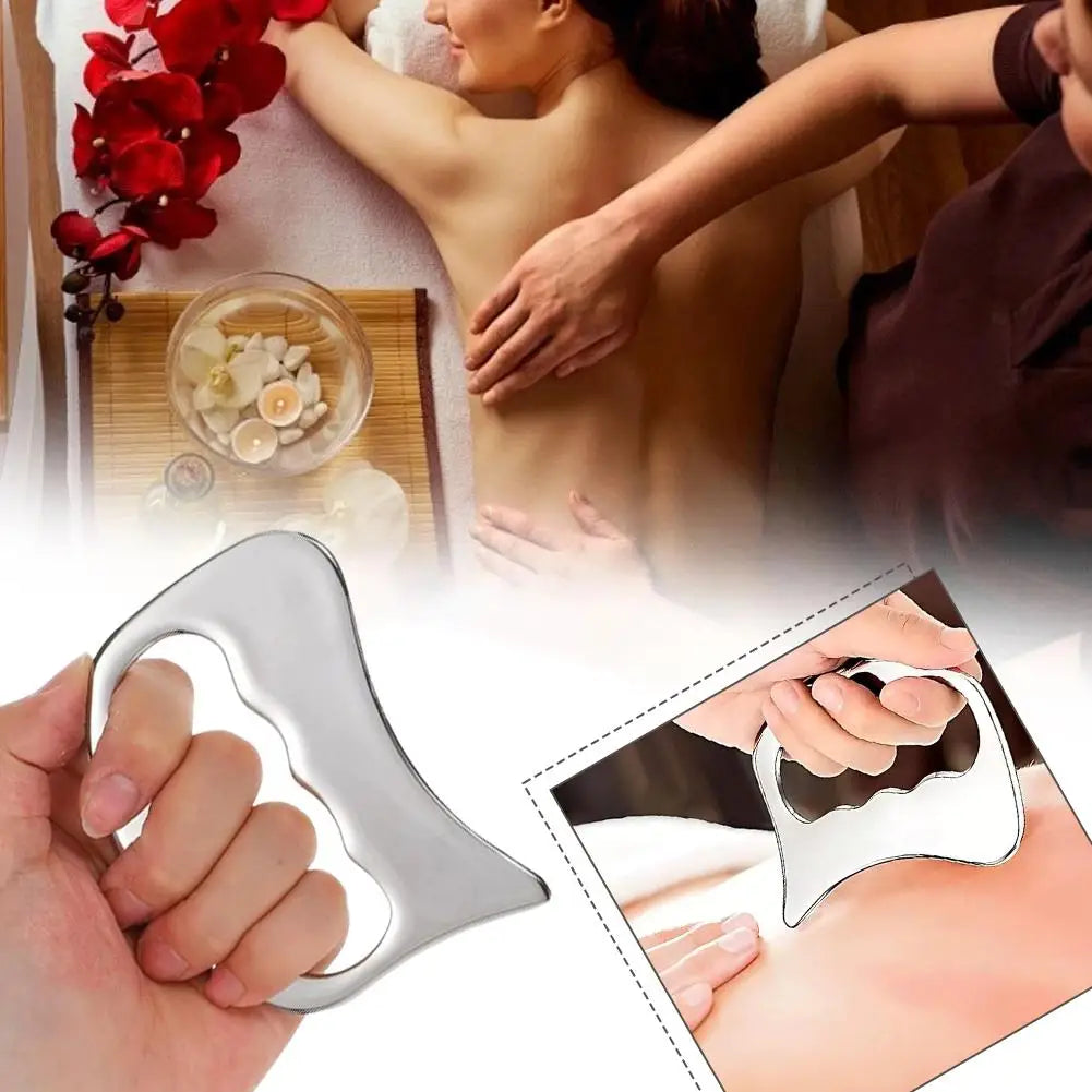 Gua Sha Tool Stainless Steel Muscle Full Body Skin Massage Tool Soft Tissue Myofascial Scraper Stuff Lymphatic Drainage Massager