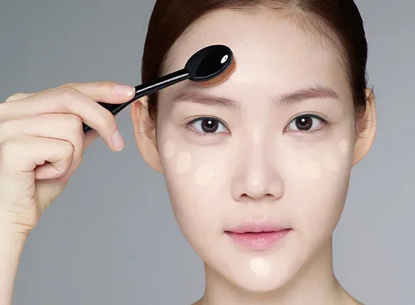 10 PCS Oval Makeup Brushes Toothbrush Make Up Brushes Set Foundation Contour Powder Eyebrow Blush Eyeshadow Brush Cosmetics Tool