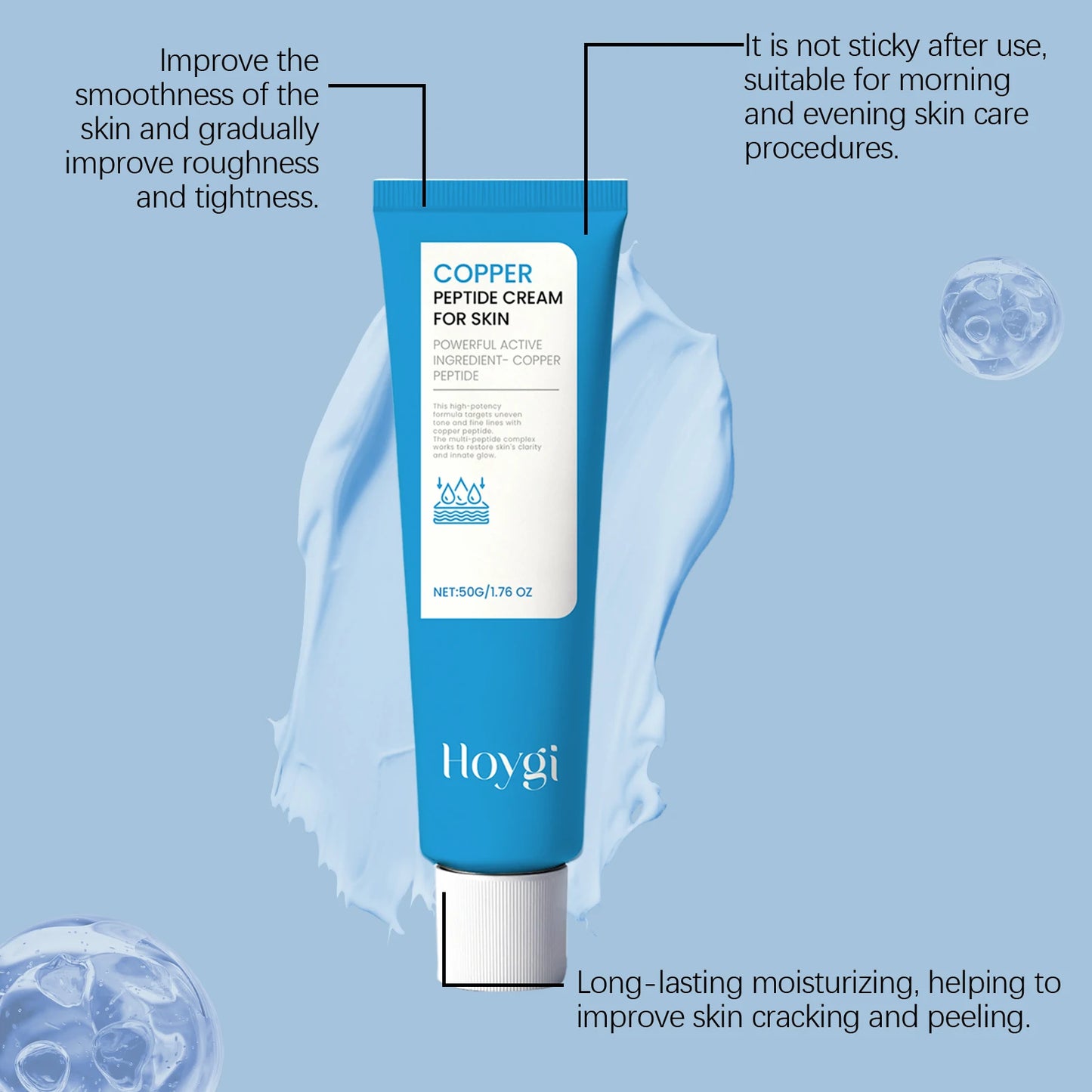 HOYGI Moisturizer Cream Hyaluronic Acid Serum Facial Cream Hydrating Brightening Anti Aging Effectively Solves Skin Dry Chapped