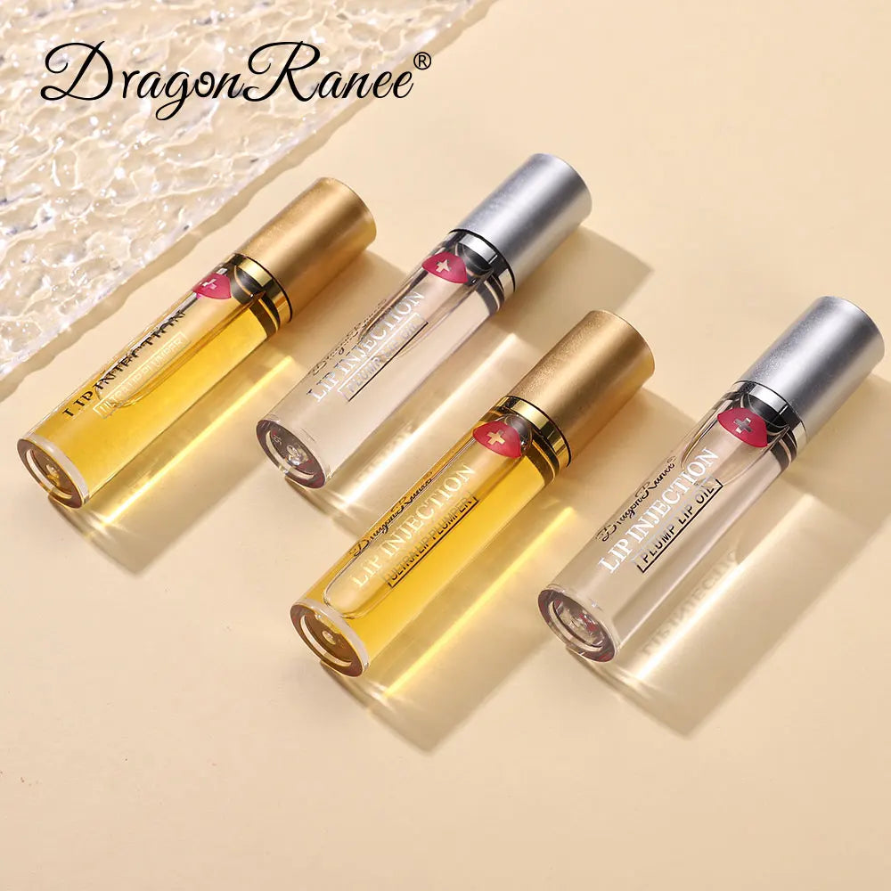 Lip Plumping Oil Moisturizes, Hydrates, and Adds Color as a Base for Lip Care. Glass Lip, Pouty Lips, Glossy Mirror-Like, Gentle, Colorless Lip Oil