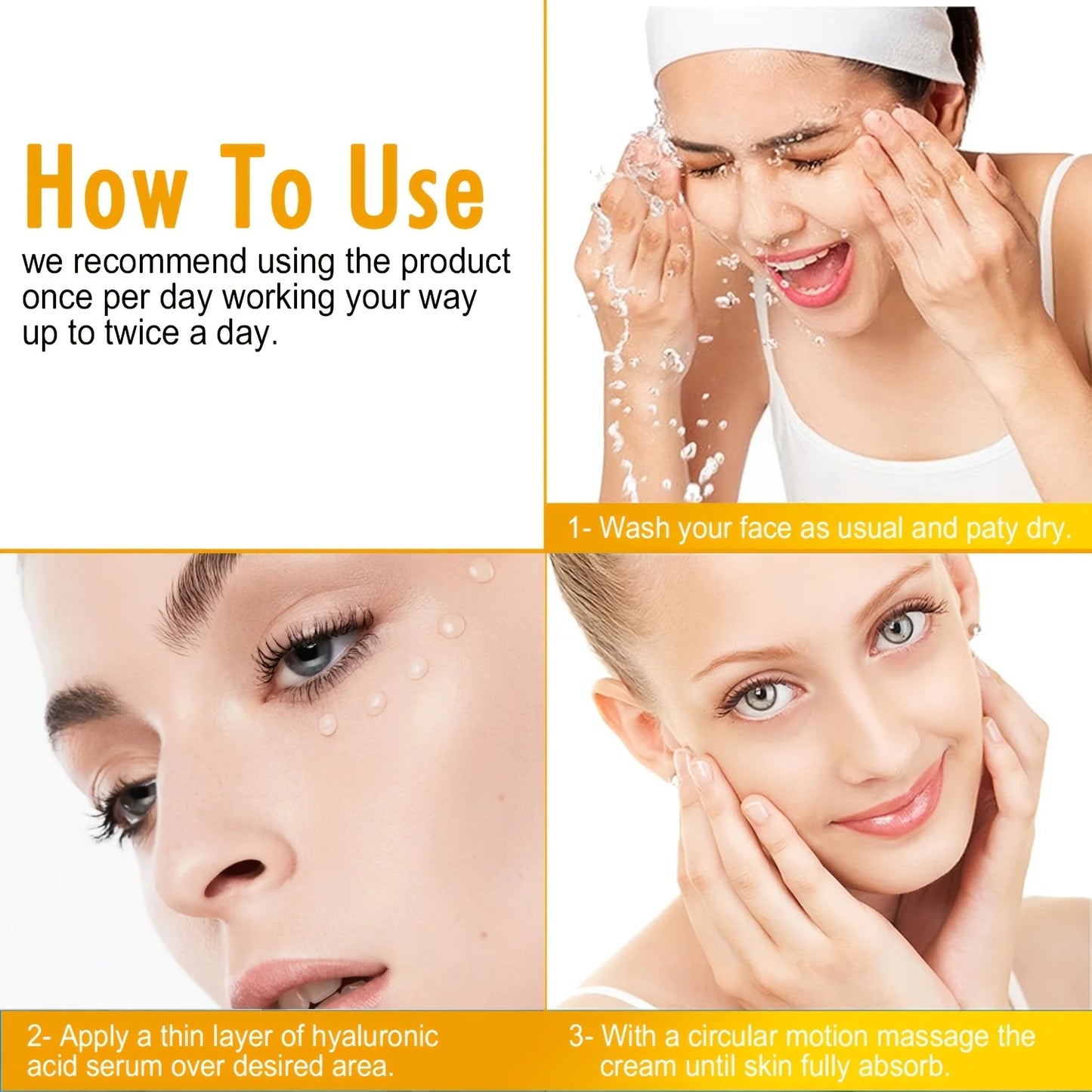 Vitamin C Serum With Ferulic Acid and Hyaluronic Acid - Hydrate & Plump Skin, Restore Radiance, Improve Dull Skin