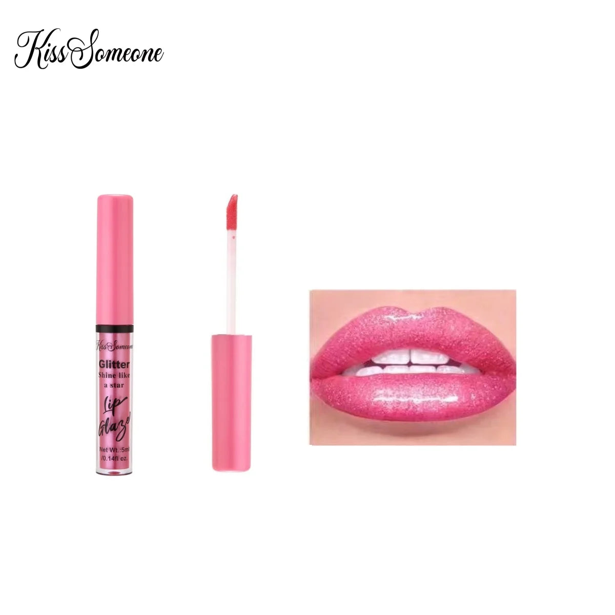 6 sets with shimmering mirror pearl explosion lip gloss lip gloss, lip oil, lip glaze, water gloss, pouting lips, moisturiz
