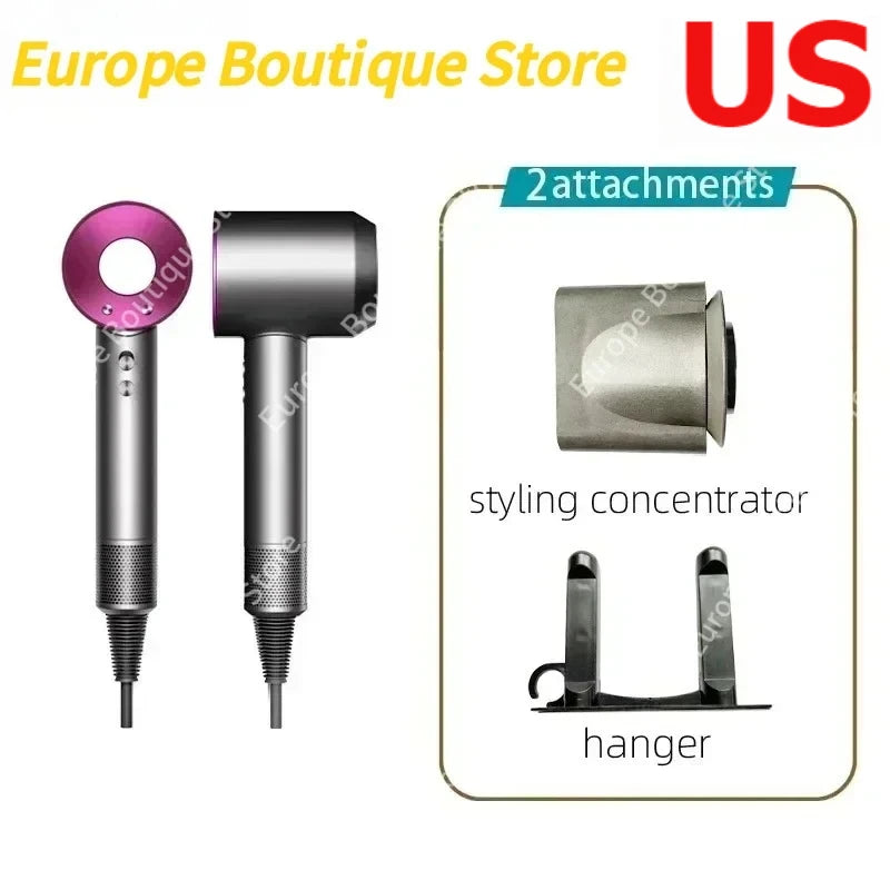 2026 Professional Hair Dryer Fast Dry Ionic Hair Dryer No Hair Flick 1600W High-Speed Blow Dryer for Salon Home Use