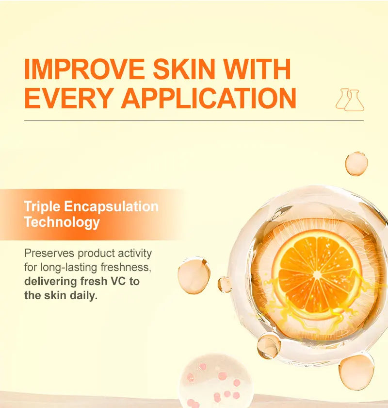 Vitamin C Whitening Facial Serum Fade Dark Spots Hyaluronic Acid Moisturizing Repair Dull Face Essence Skin Care Products