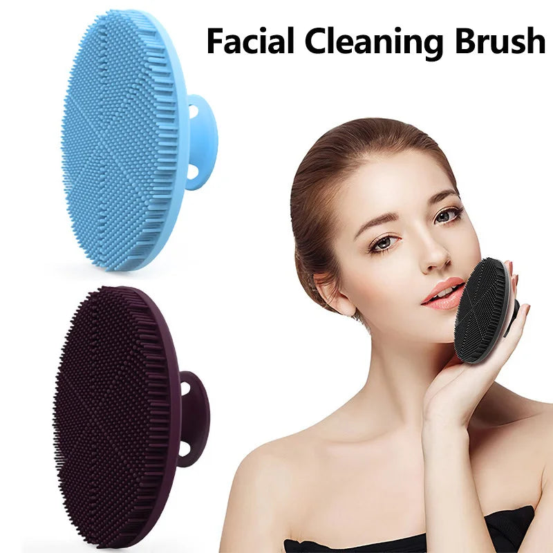 Silicone Facial Cleansing Brush Mini Facial Deep Cleansing Shaving Massage Facial Brush Face Washing Brush Men and women