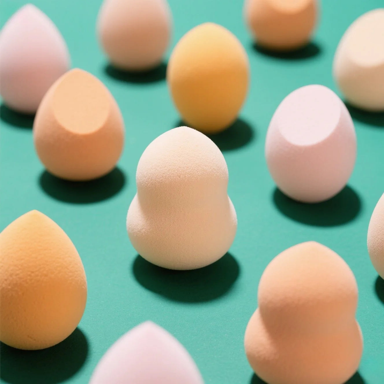 25PCS Professional Makeup Sponges - No Clumping, Saves Foundation! Blending Beauty Sponge for Flawless Liquid/Powder Makeup