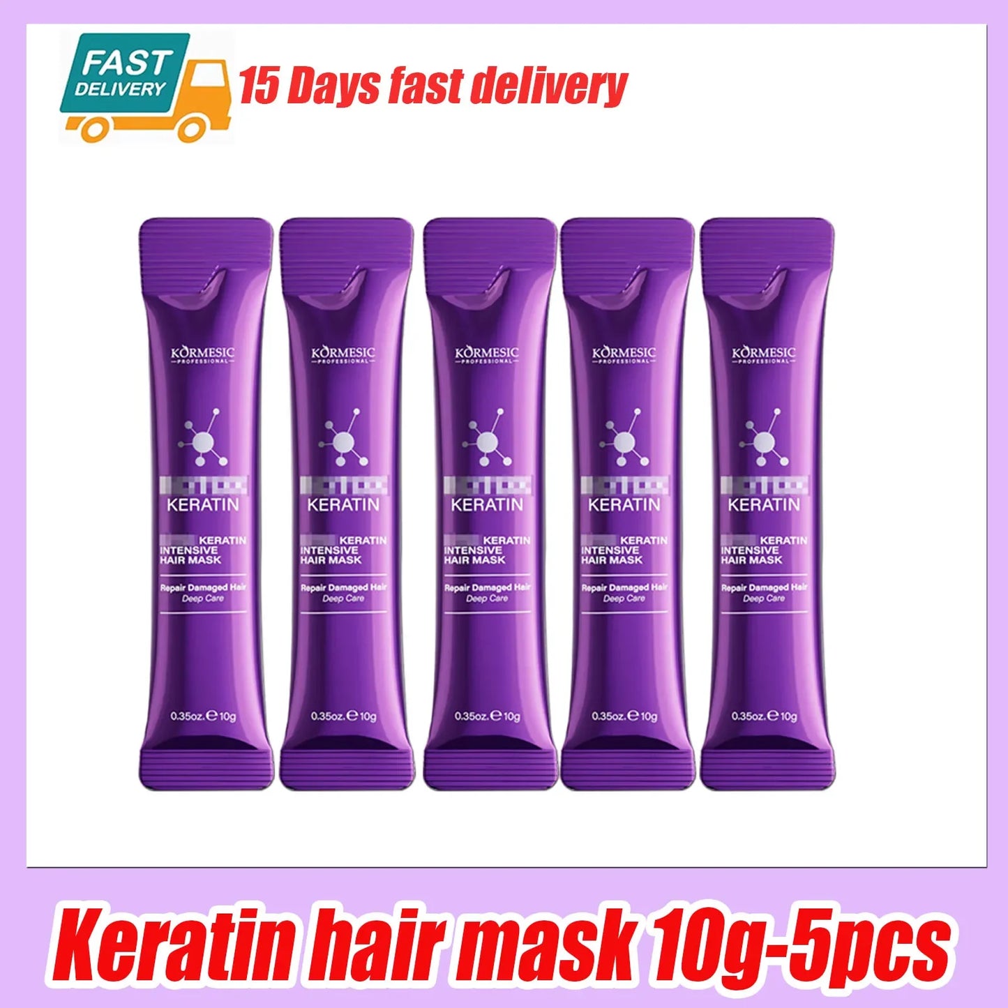 Keratin Hair Mask Magical 5 Second Repair Damage Frizzy Soft Smooth Shiny Hair Deep Moisturize Hair Treat Repair Hair Care Mask