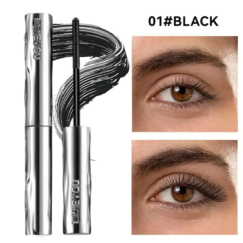 Steel tube mascara waterproof and sweat-proof formula thickens and lengthens the curl, lasting natural full effect, party makeup
