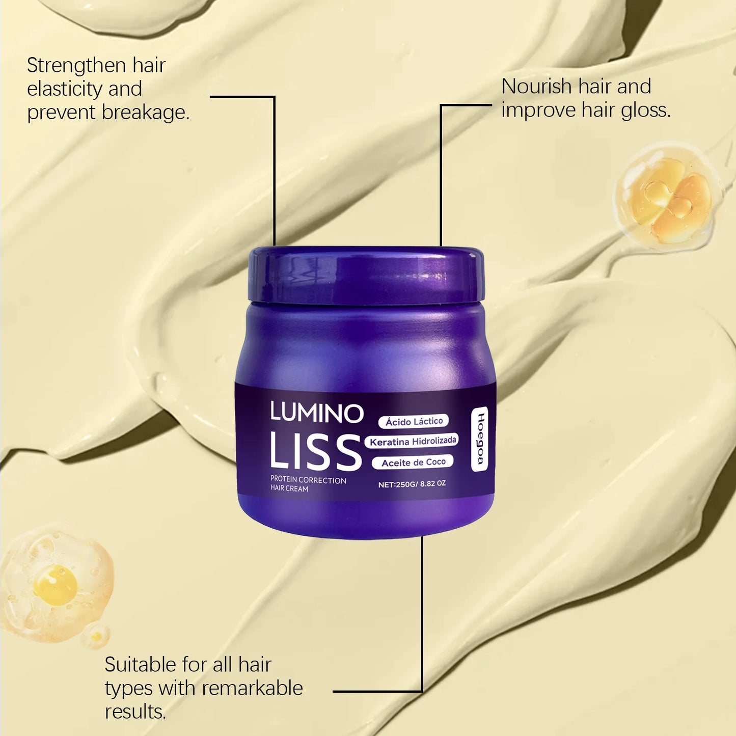 Deep Repair Frizzy Hair Mask Keratin Deep Nourishing DryFrizzy Damaged Treatment Collagen Magical Soft Shiny Straightening Cream
