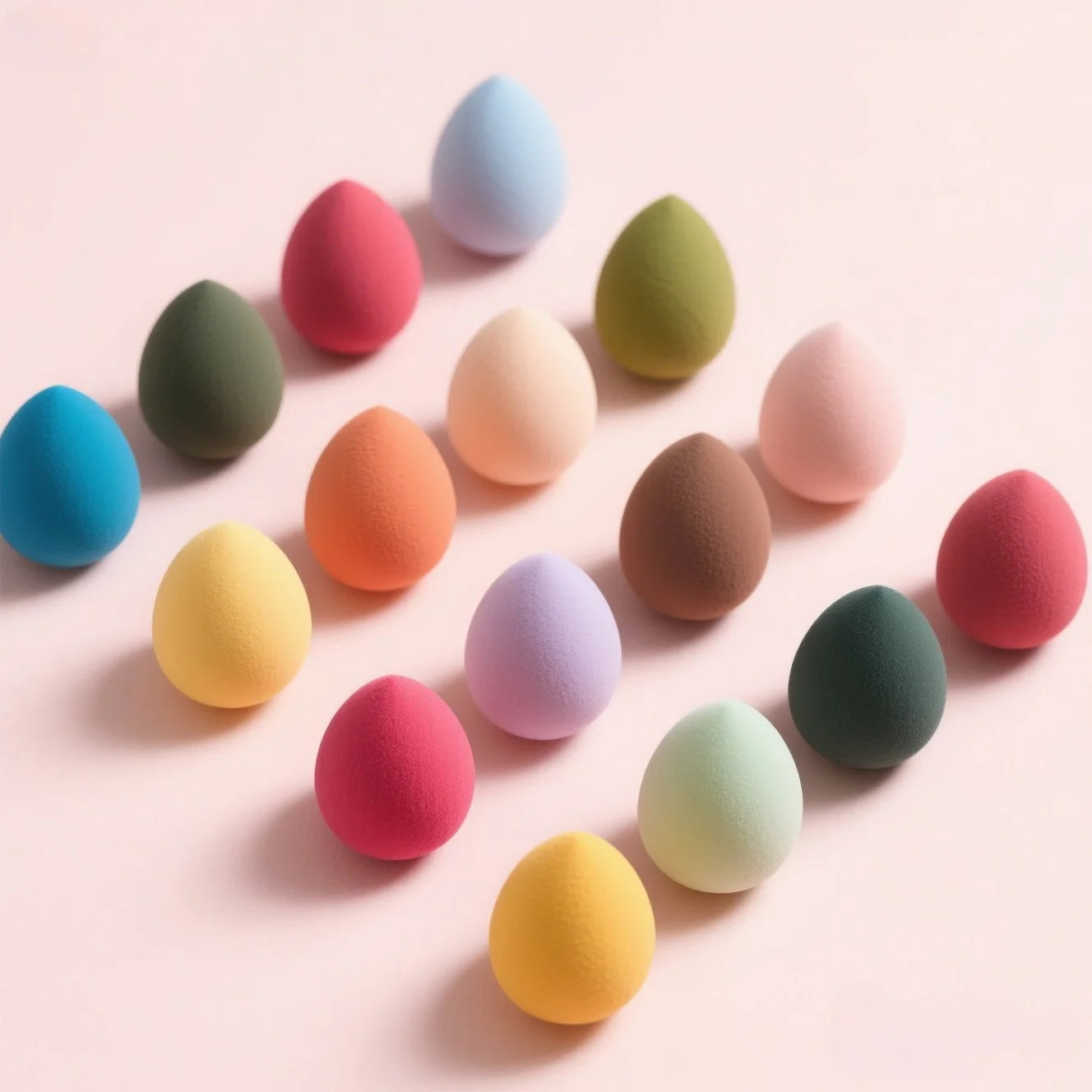 25PCS Professional Makeup Sponges - No Clumping, Saves Foundation! Blending Beauty Sponge for Flawless Liquid/Powder Makeup