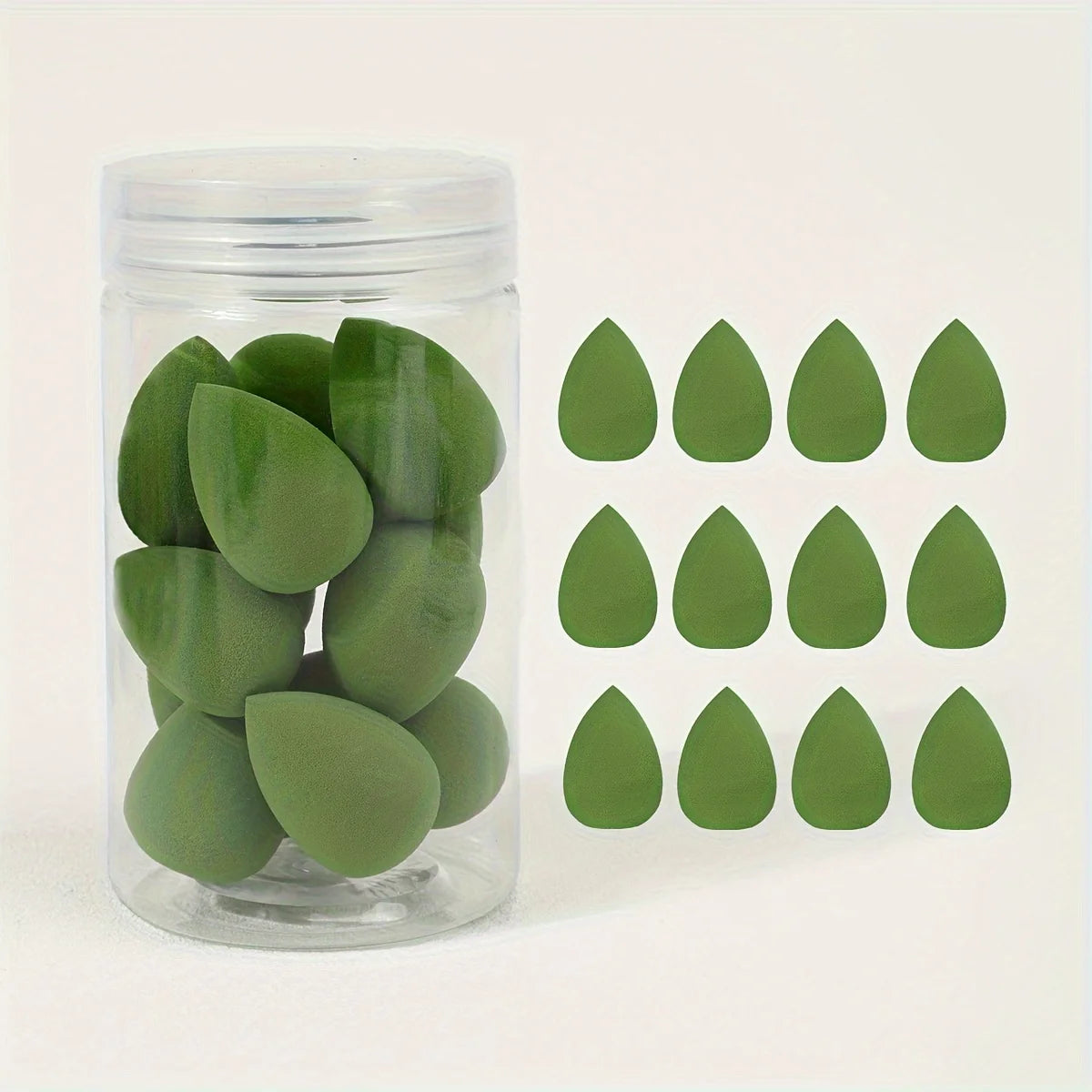 12pcs Mini Makeup Sponges - Soft, Latex-Free Beauty Blenders for Flawless Foundation Application, Wet & Dry Use, Alcohol-Free
