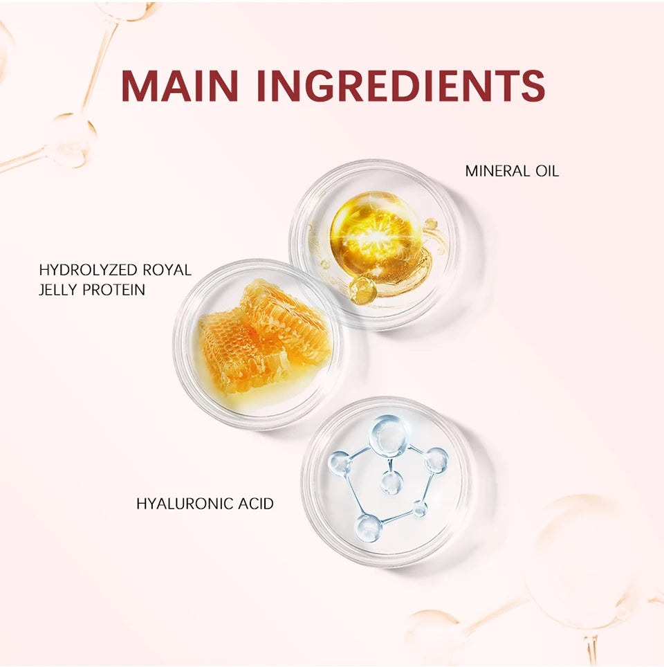 Moisturizing Lip Gloss Oil Nourishes Hydrates Glossy Lips Care Lipstick Plumping Exfoliating Pink Plumping Gloss Oil Makeup