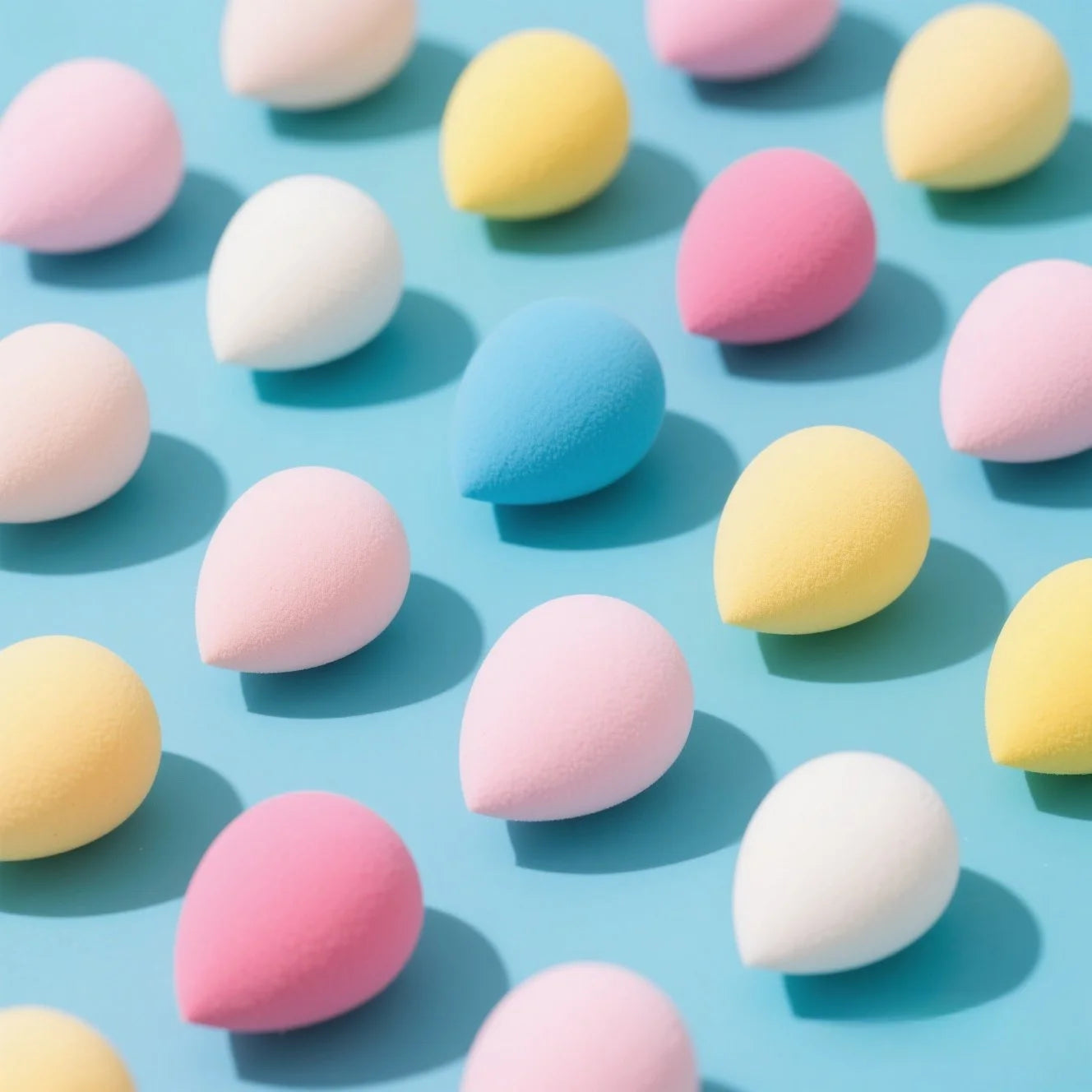25PCS Professional Makeup Sponges - No Clumping, Saves Foundation! Blending Beauty Sponge for Flawless Liquid/Powder Makeup