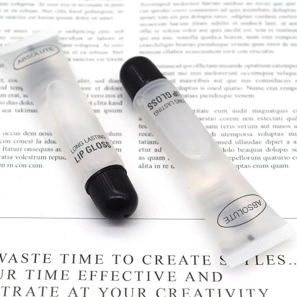 Clear Hydrating Lip Oil in Soft Tube - Moisturizing Treatment to Reduce Lip Lines & Heal Cracked Lips, Non-Sticky 18ML
