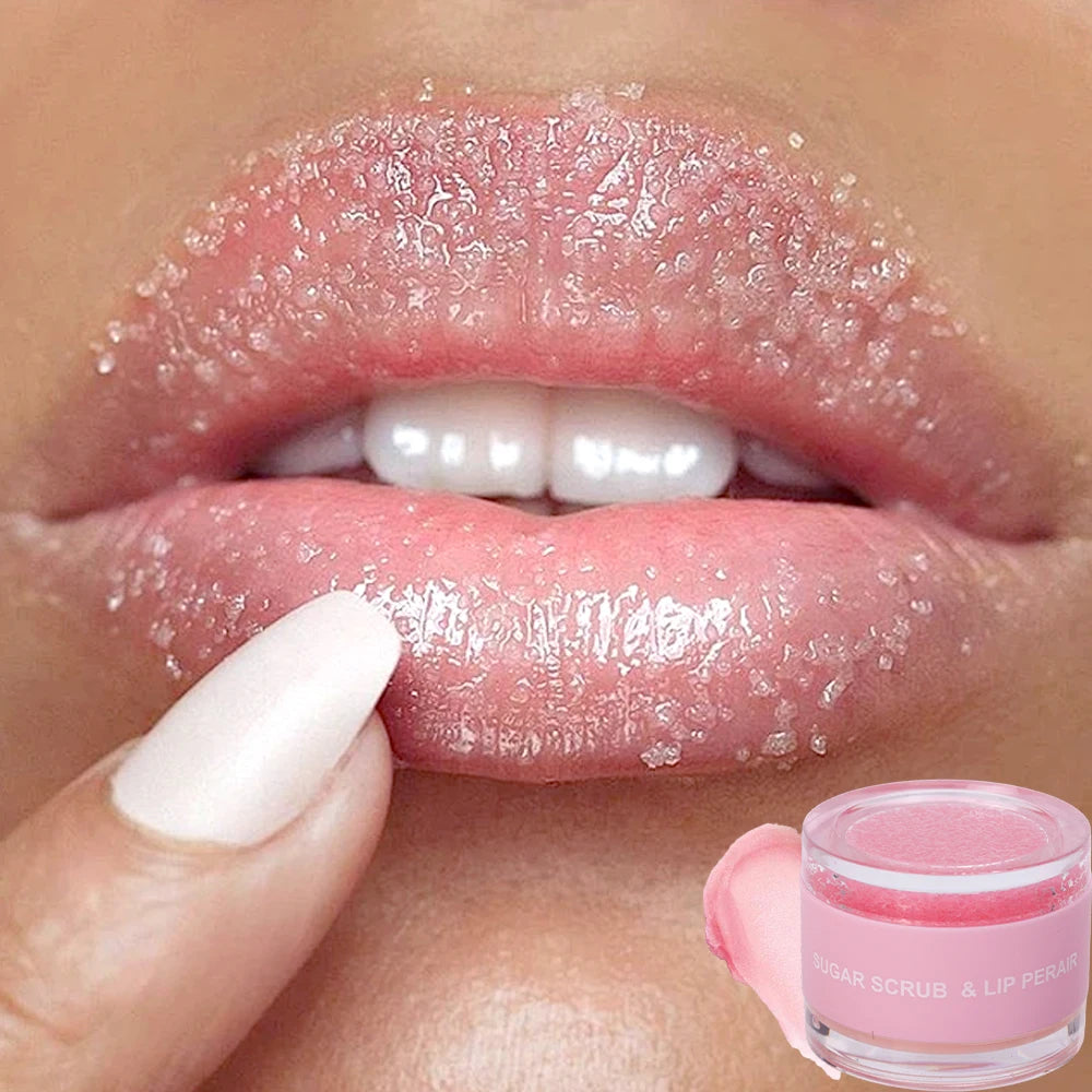 Lip Scrub for Dark Lips Pink Lips Balm Exfoliante Moisturizing Reduce Pigmentation Anti-Cracking Scrub Brighten Massage Cream