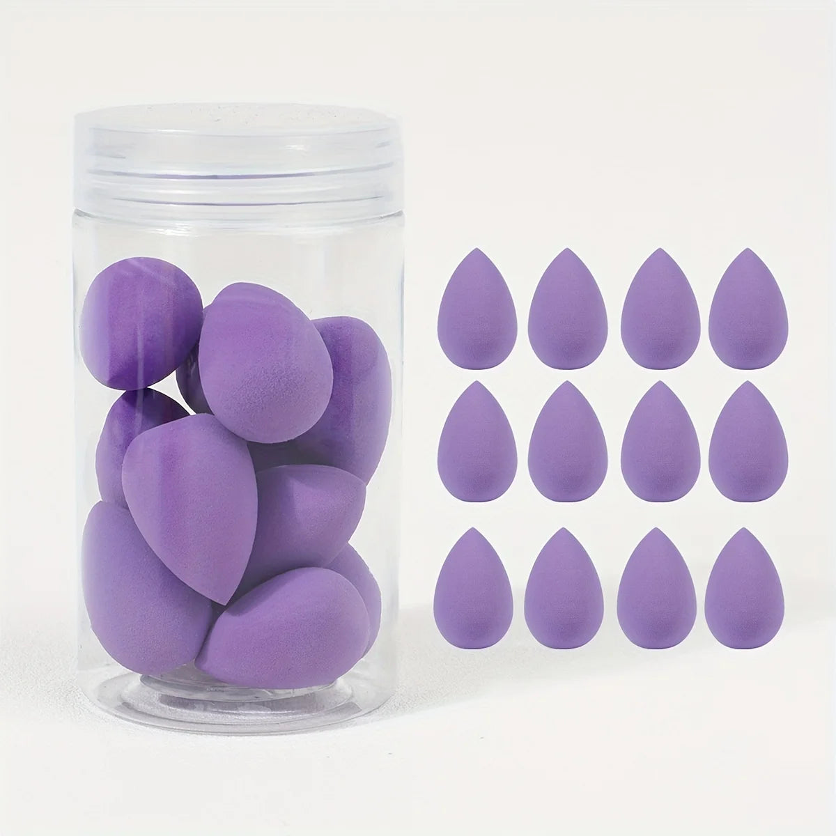 12pcs Mini Makeup Sponges - Soft, Latex-Free Beauty Blenders for Flawless Foundation Application, Wet & Dry Use, Alcohol-Free