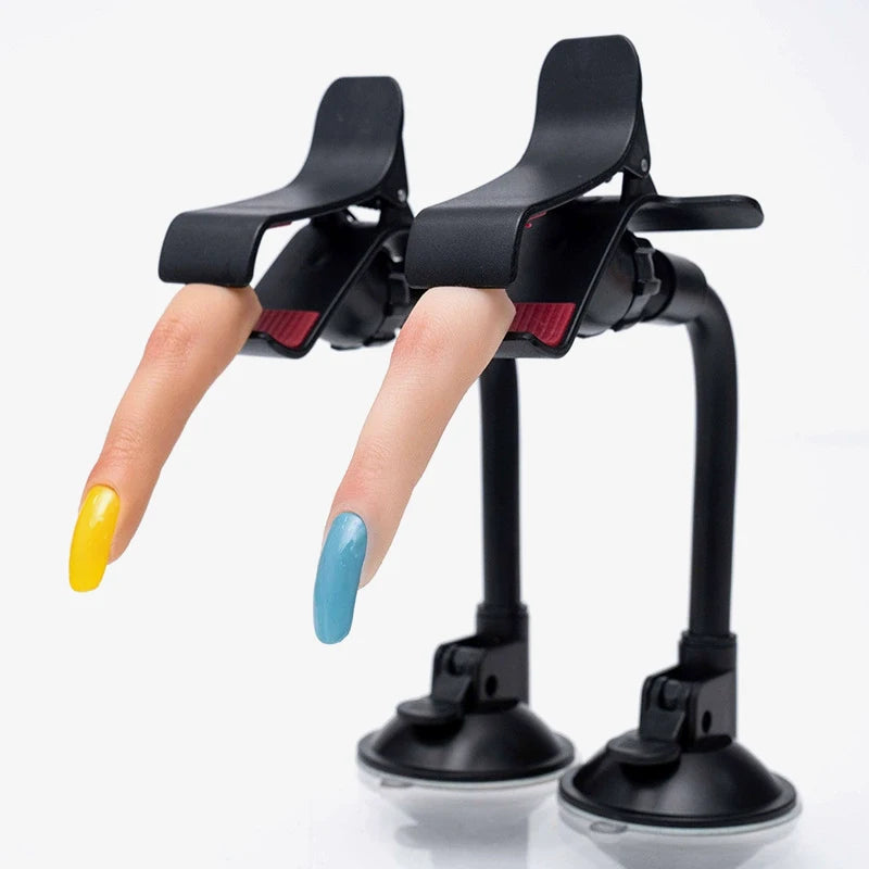 Nails Practice Finger Model Silicone Nail Art Training Hand Natural False Finger Nails Fake Nail Tips DIY Display Manicure Tools