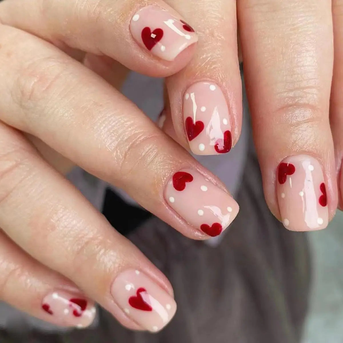 Simple wine red French false nails, European and American light luxury style ins nail enhancement, detachable nail patches