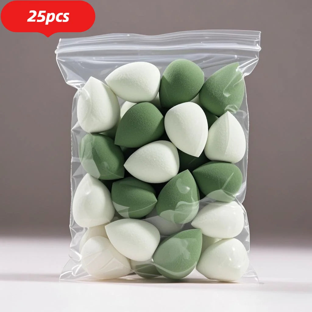 25PCS Professional Makeup Sponges - No Clumping, Saves Foundation! Blending Beauty Sponge for Flawless Liquid/Powder Makeup