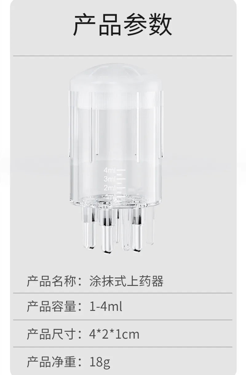 Scalp Liquid Serum Oil Applicator Comb for Hair Scalp Treatment Essential Oil Liquid Guiding Massager Comb Hair Growth Garrafa