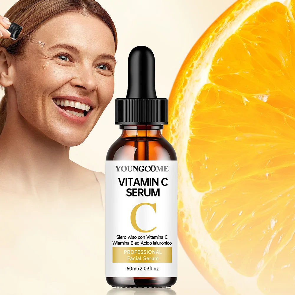 Vitamin C Facial Essence with Hyaluronic Acid - Brightening Moisturizing Repair Serum for Face Care