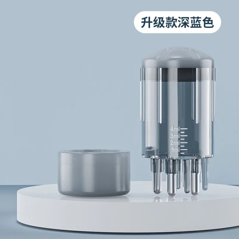 Scalp Liquid Serum Oil Applicator Comb for Hair Scalp Treatment Essential Oil Liquid Guiding Massager Comb Hair Growth Garrafa